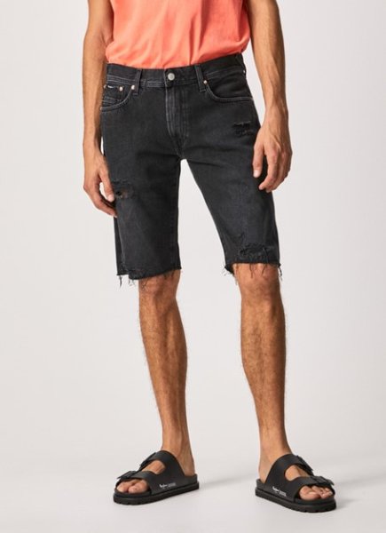 Pánske nohavice PEPE JEANS STANLEY SHORT DESTROY