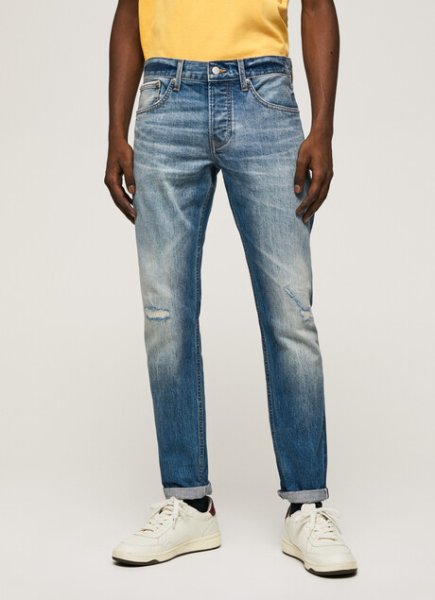 Pánské kalhoty PEPE JEANS HATCH REG SELVEDGE