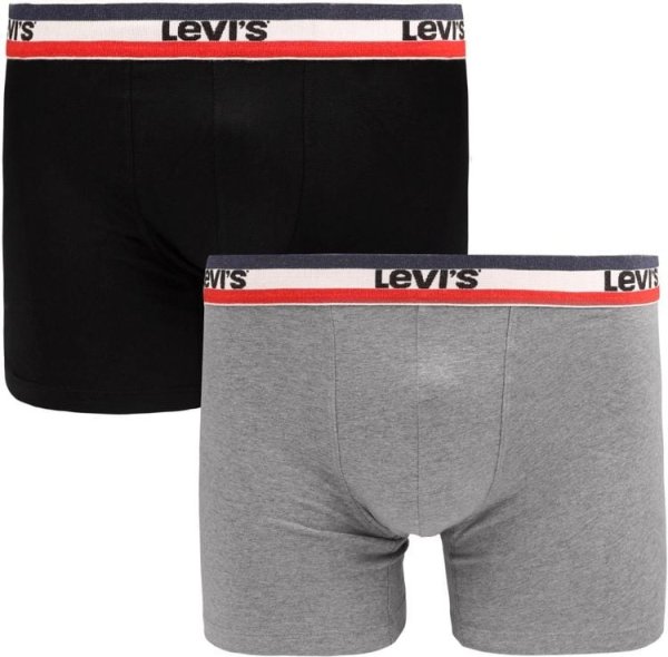 Pánske boxerky LEVI´S LEVIS MEN SPRTSWR LOGO BOXER BRIEF ORGANIC CO 2P