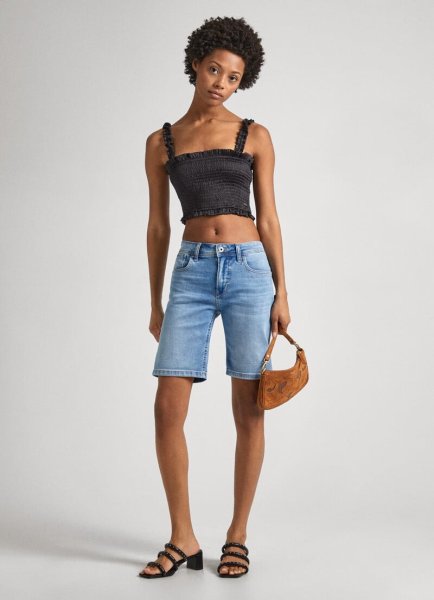 Dámske nohavice PEPE JEANS SLIM SHORT MW