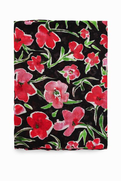 Dámsky šál DESIGUAL FOU HALF FLORAL RECTANGLE