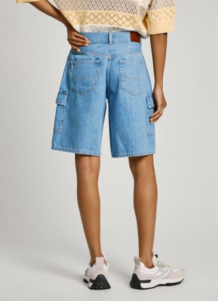 Dámske nohavice PEPE JEANS RELAXED SHORT HW WORKER