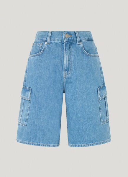 Dámske nohavice PEPE JEANS RELAXED SHORT HW WORKER