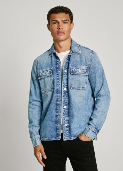 Pánska košeľa PEPE JEANS RELAXED OVERSHIRT