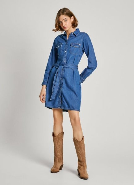 Dámske šaty PEPE JEANS REGULAR DENIM DRESS