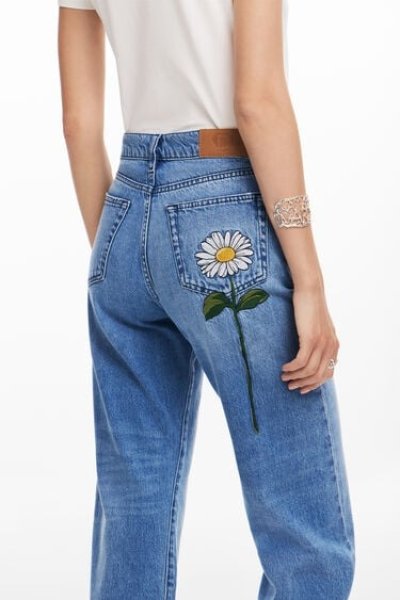 Dámske nohavice DESIGUAL DENIM AIKE