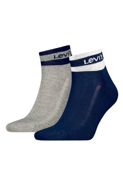 Unisex ponožky LEVI´S LEVIS MID CUT SPORT STRIPE 2P