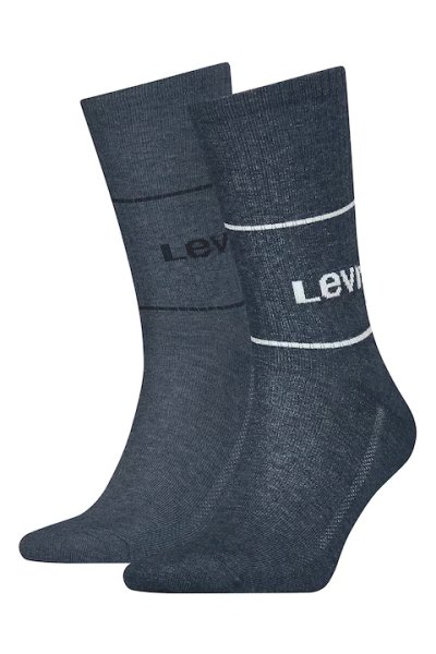 Unisex ponožky LEVI´S LEVIS REG CUT BOOTSOCK MOULINE 2P