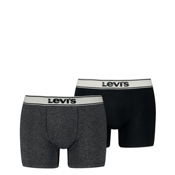 Pánske boxerky LEVI´S LEVIS MEN VINTAGE HEATHER BOXER BRIEF ORGANIC CO 2P