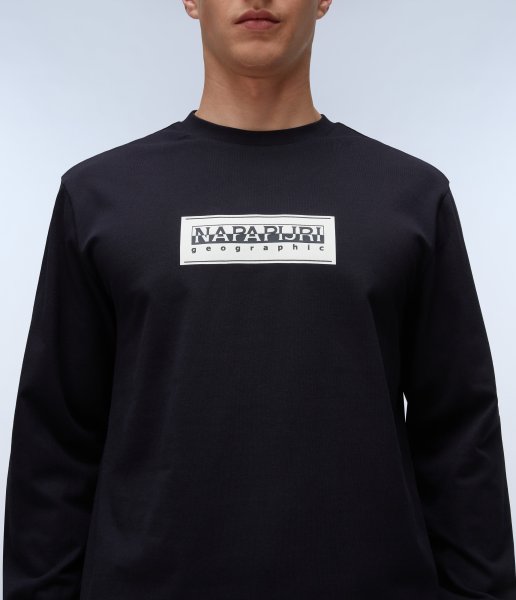 Pánske tričko NAPAPIJRI S-BOX LOGO LS