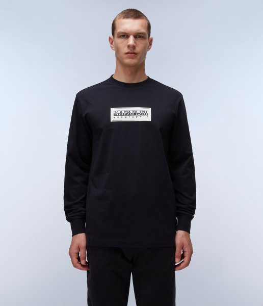 Pánske tričko NAPAPIJRI S-BOX LOGO LS