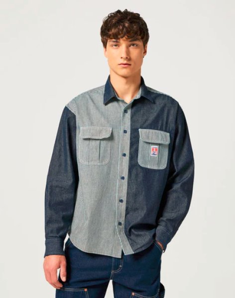 Pánska košeľa WRANGLER CASEY COLORBLOCK SHIRT