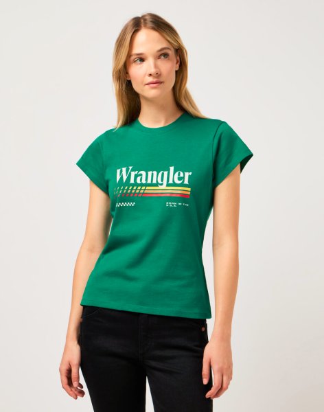 Dámske tričko WRANGLER SHRUNKEN BAND TEE