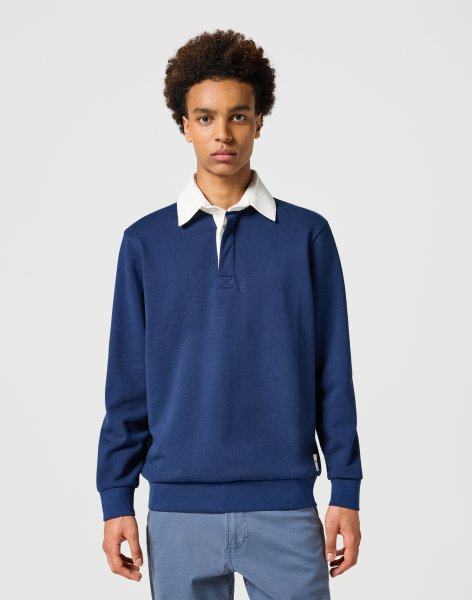 Pánska polokošeľa WRANGLER POLO SWEATSHIRT