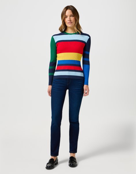 Dámsky sveter WRANGLER SLIM RIB SWEATER