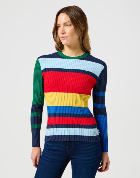 Dámsky sveter WRANGLER SLIM RIB SWEATER