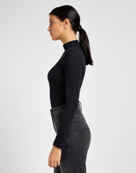 Dámské tričko LEE RIBBED LS HIGH NECK