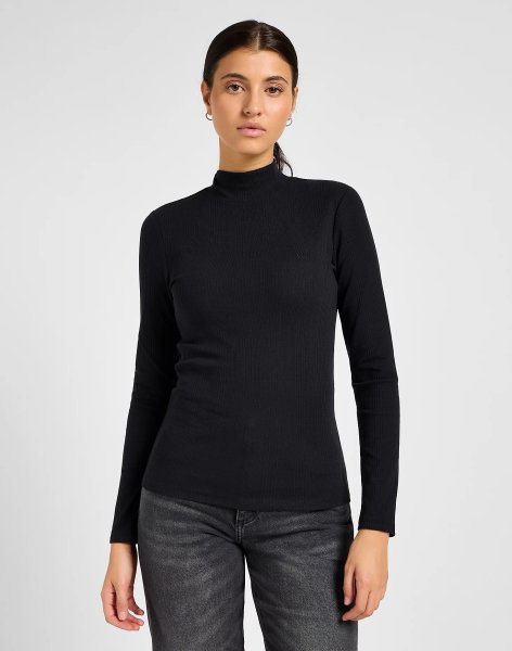 Dámské tričko LEE RIBBED LS HIGH NECK