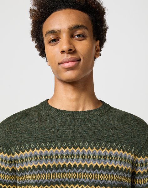 Pánsky sveter WRANGLER FAIRISLE SWEATER