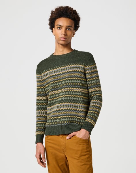 Pánsky sveter WRANGLER FAIRISLE SWEATER