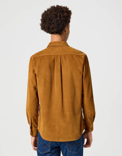 Pánska košeľa WRANGLER 1 PKT CORDUROY SHIRT