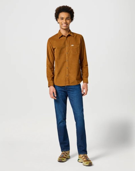 Pánska košeľa WRANGLER 1 PKT CORDUROY SHIRT