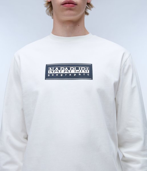 Pánské tričko NAPAPIJRI S-BOX LOGO LS