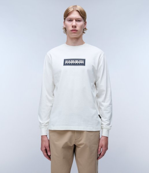 Pánské tričko NAPAPIJRI S-BOX LOGO LS